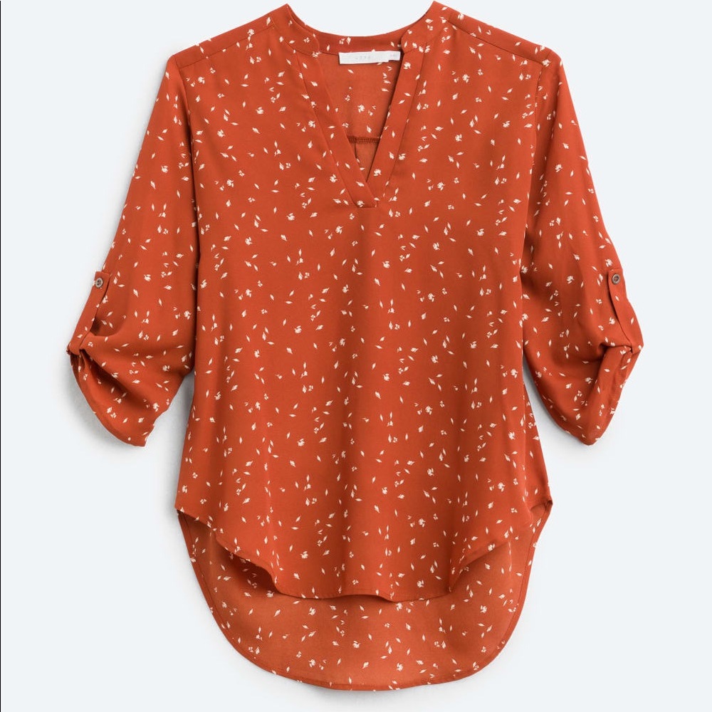 Warren Split Neck Blouse